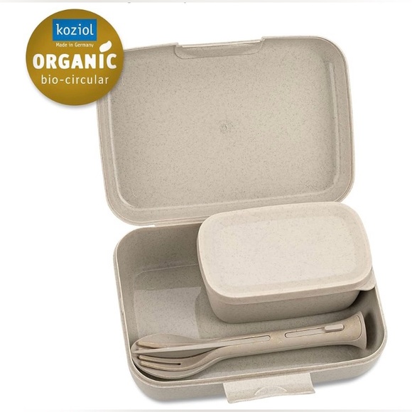 NEW- Koziol Box, Lunch to go, Cutlery Set of Three, Nature Desert Sand color - Picture 6 of 9